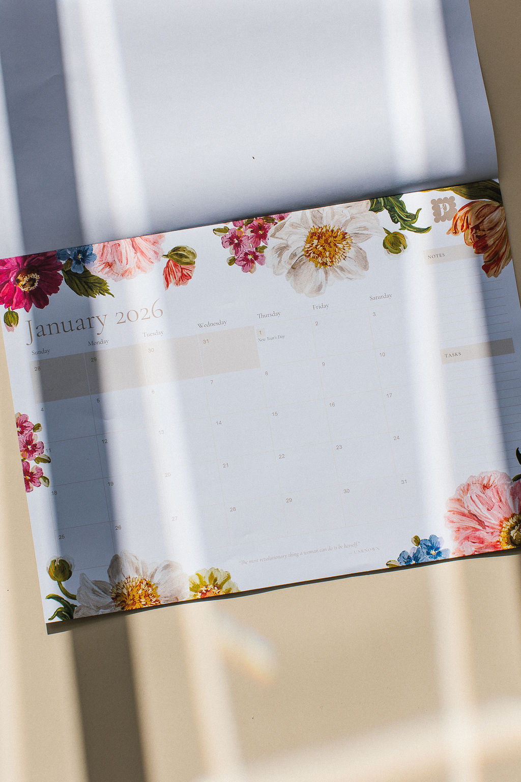 PRE-ORDER The Brushstroke Desk Calendar