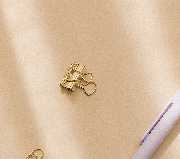Gold Metal Clips
