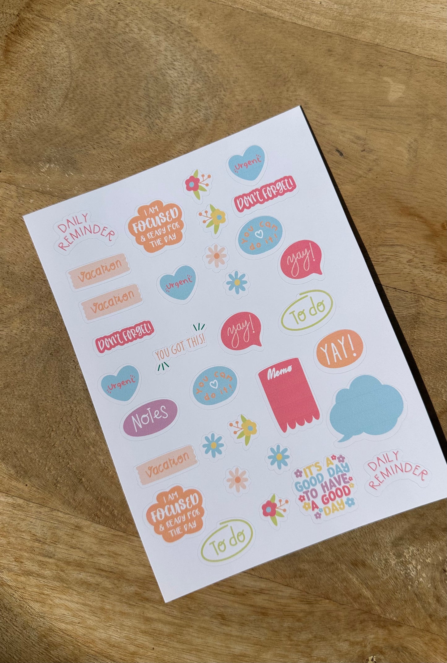 Planning Stickers – Sheet 1